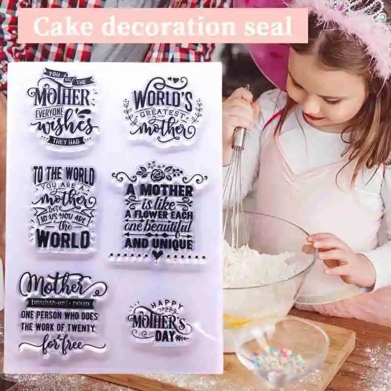 1PC Transparent DIY Cake Stamp fondant Mold Set Letter Shape Mould Stamper Day For Mother's Baking Kitchen H0M0
1PC Transparent DIY Cake Stamp fondant Mold Set Letter Shape Mould Stamper Day For Mother's Baking Kitchen H0M0