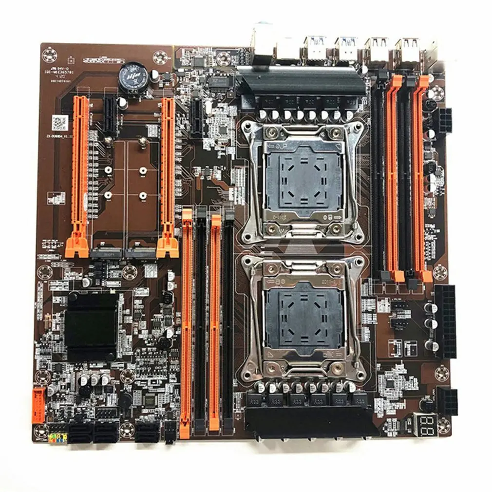 X99 Dual CPU Motherboard LGA 2011 V3 E-ATX USB3.0 SATA3 With Dual Processor With Dual M.2 Slot 8 DIMM DDR4 4 PCIE Slots
X99 Dual CPU Motherboard LGA 2011 V3 E-ATX USB3.0 SATA3 With Dual Processor With Dual M.2 Slot 8 DIMM DDR4 4 PCIE Slots