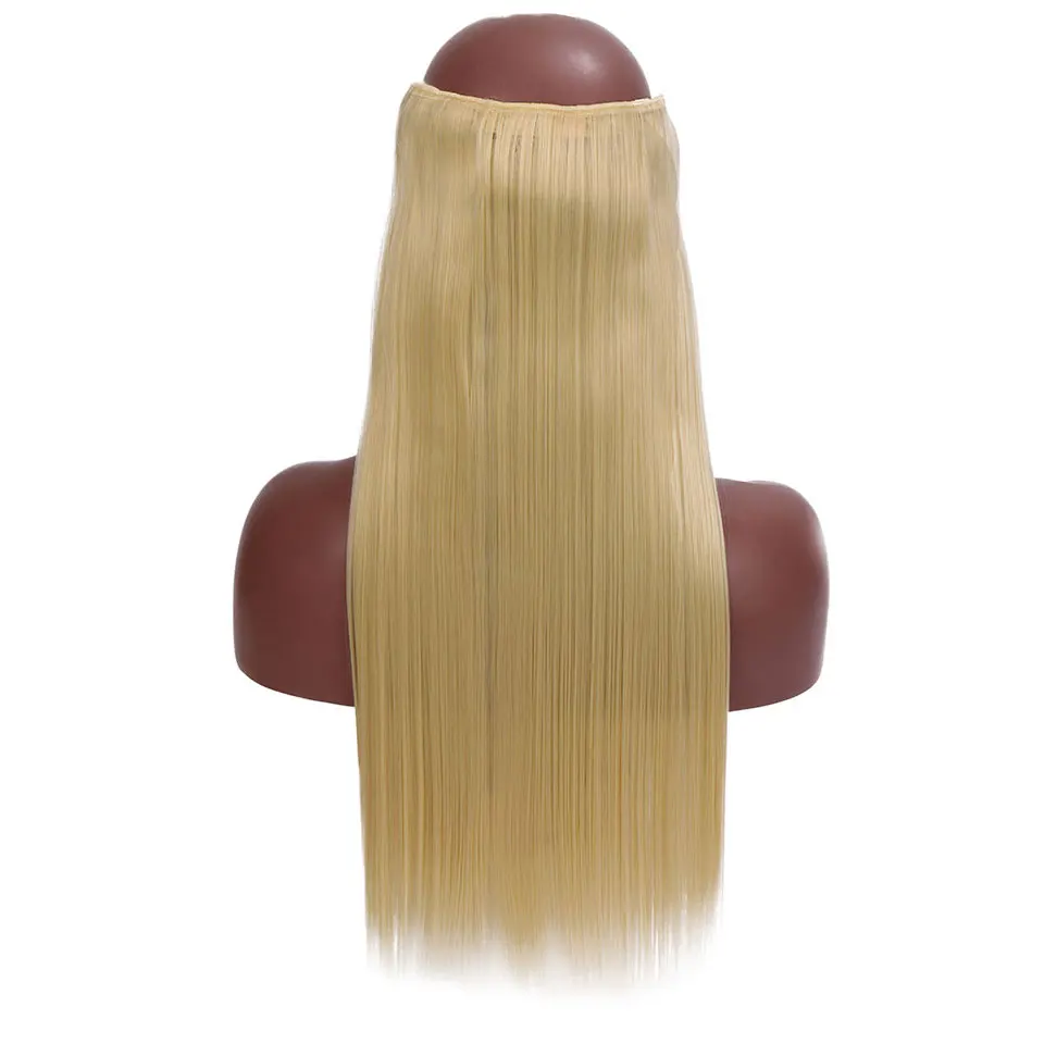 MSTN Clip In Halo Straight Hair Extensions Ombre Synthetic Natural Black Blonde Pink One Piece False Hairpiece Fake Hair Piece
MSTN Clip In Halo Straight Hair Extensions Ombre Synthetic Natural Black Blonde Pink One Piece False Hairpiece Fake Hair Piece