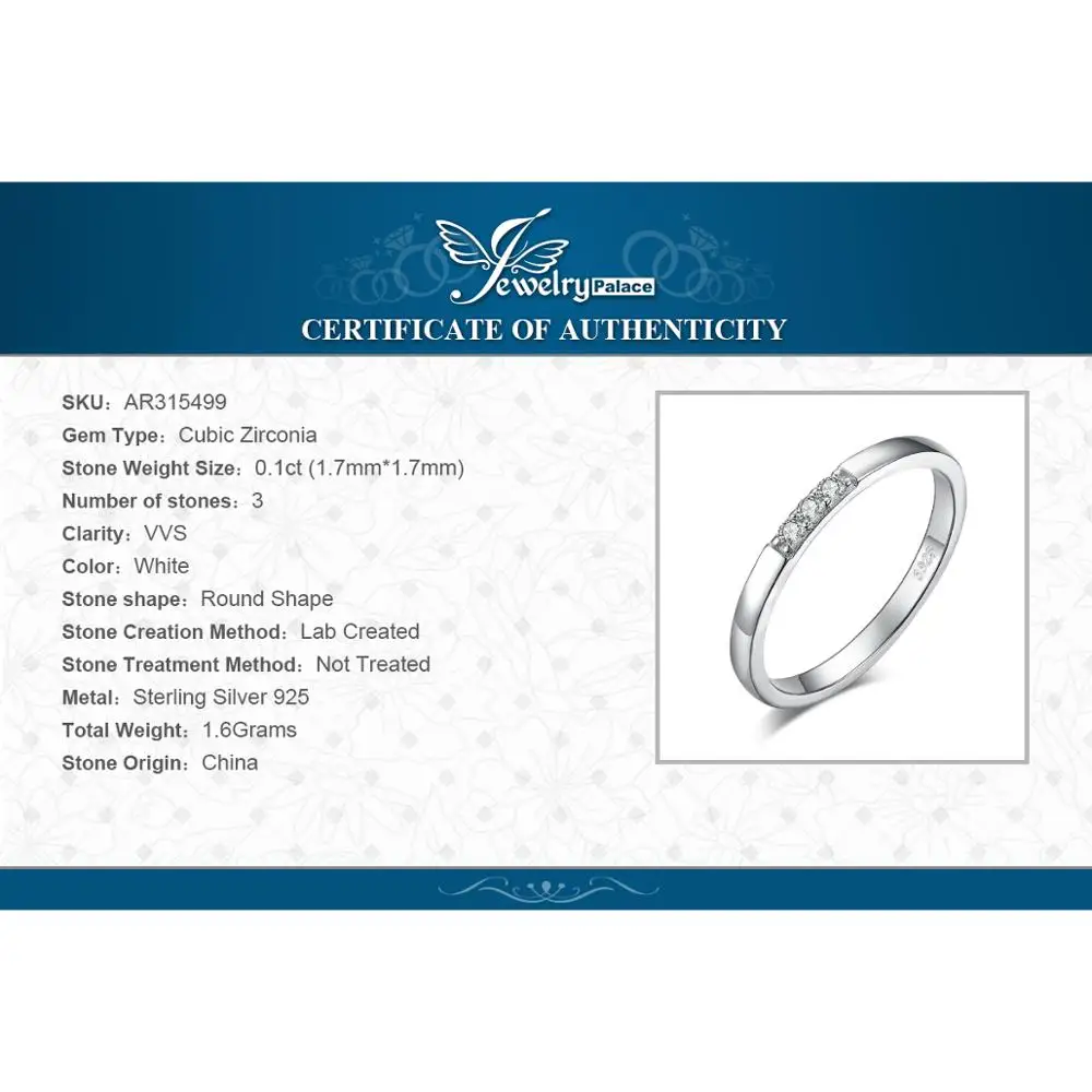 JewPalace 3 Stone Wedding Rings 925 Sterling Silver Rings for Women Stackable Anniversary Ring Eternity Band Silver 925 Jewelry
JewPalace 3 Stone Wedding Rings 925 Sterling Silver Rings for Women Stackable Anniversary Ring Eternity Band Silver 925 Jewelry