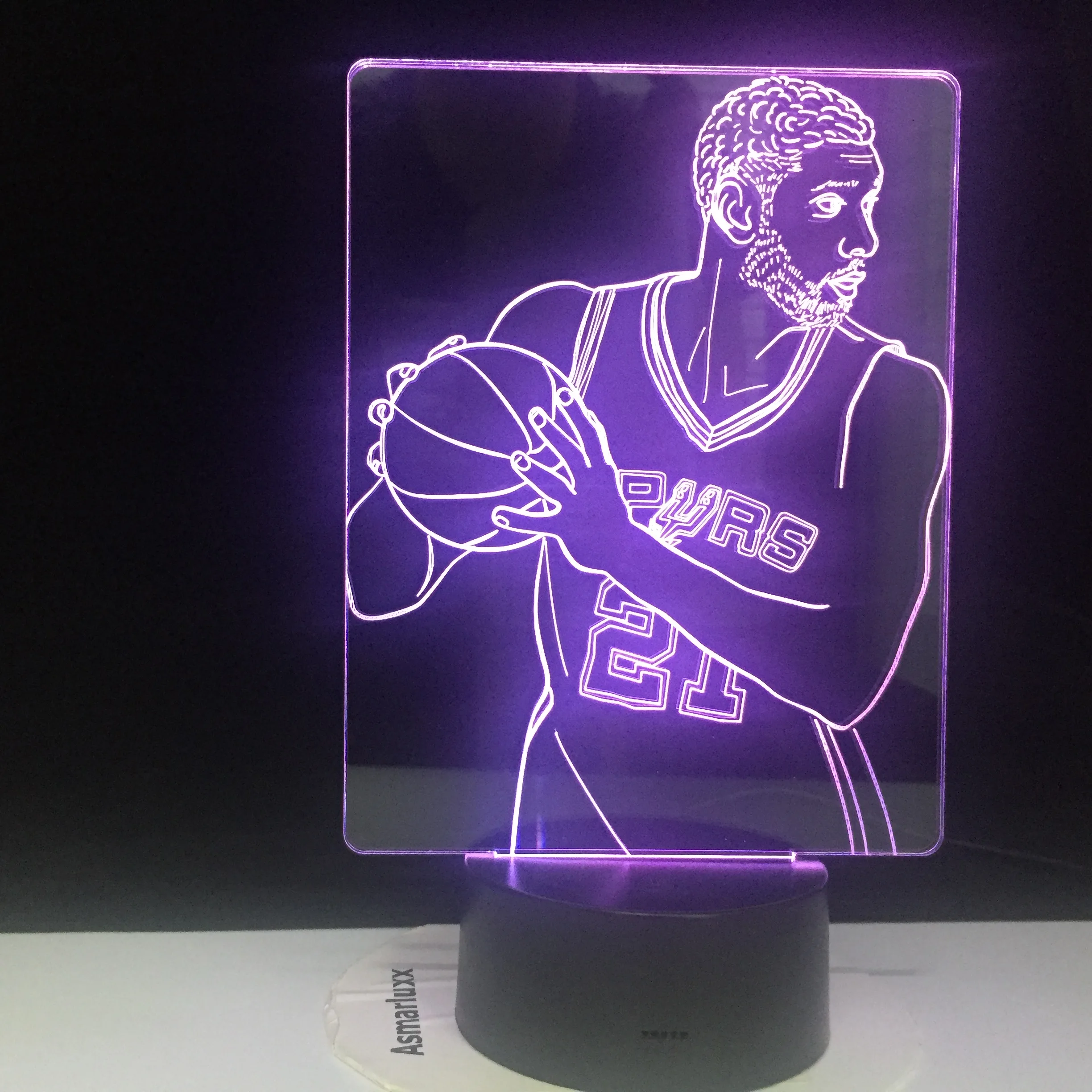 Tim Duncan 21 Basketball Optical illusion Light Touch Sensor Baby Kids Nightlight for Office Room 16 Colors Decorative 3D Gift
Tim Duncan 21 Basketball Optical illusion Light Touch Sensor Baby Kids Nightlight for Office Room 16 Colors Decorative 3D Gift