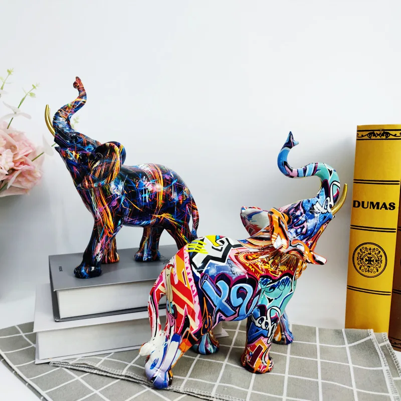 Nordic Creative Colorful Elephant Ornaments Home Living Room Porch Wine Cabinet Desktop Modern Art Crafts Decoration Resin
Nordic Creative Colorful Elephant Ornaments Home Living Room Porch Wine Cabinet Desktop Modern Art Crafts Decoration Resin