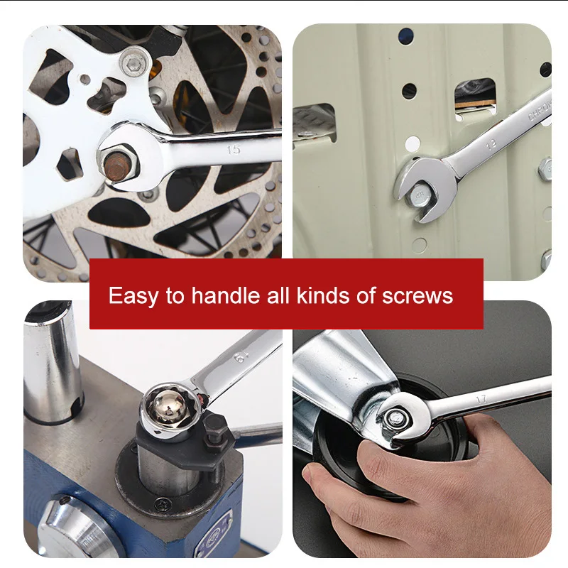 Open-End Wrench Ring Wrench 2-In-1 Multifunctional Professional Maintenance Tool 8-19mm
Open-End Wrench Ring Wrench 2-In-1 Multifunctional Professional Maintenance Tool 8-19mm
