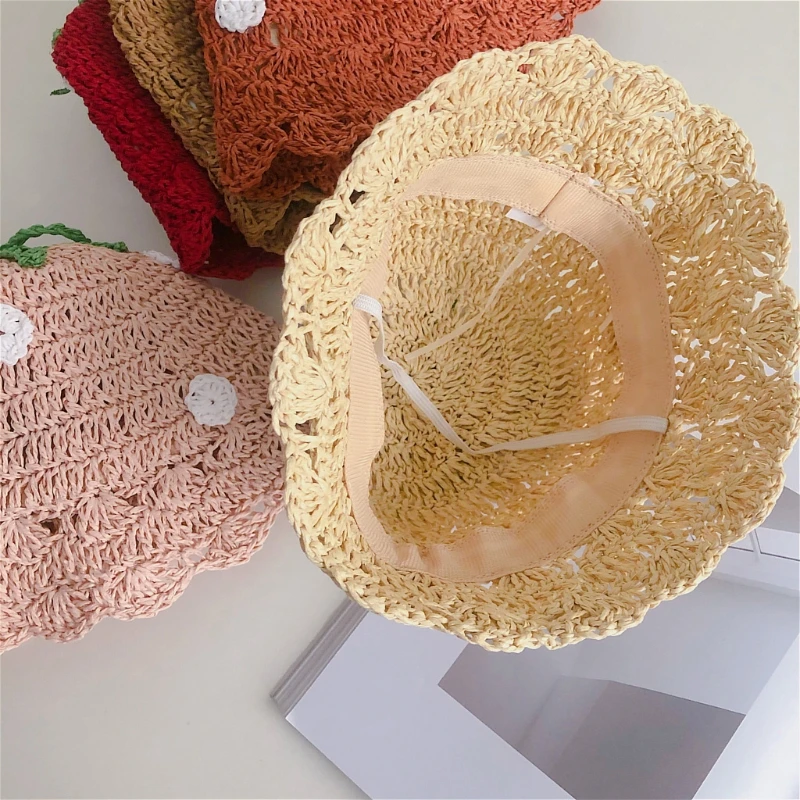 Fashion Strawberry Baby Hat Summer Straw Hat Kid Girls Sun Cap Beach Children Panama Hat Princess Baby Caps
Fashion Strawberry Baby Hat Summer Straw Hat Kid Girls Sun Cap Beach Children Panama Hat Princess Baby Caps