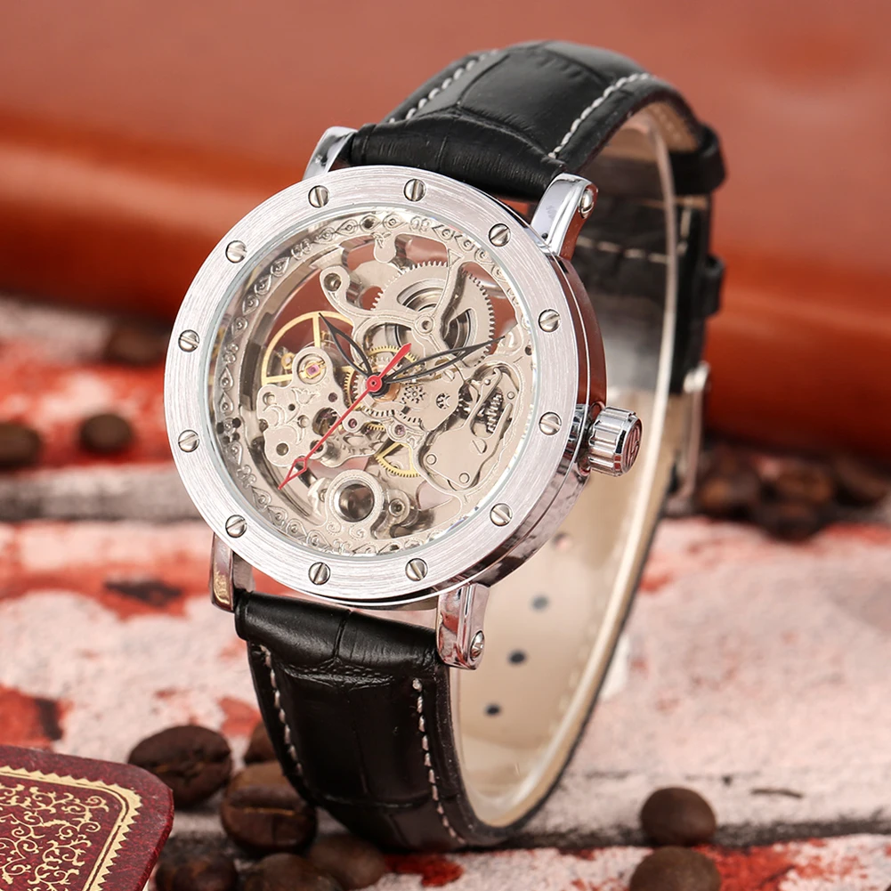 Mechanical Watch Men Automatic Classic Genuine Leather Wrist Watches Male Skeleton Clock Top Brand Luxury Reloj Hombre
Mechanical Watch Men Automatic Classic Genuine Leather Wrist Watches Male Skeleton Clock Top Brand Luxury Reloj Hombre