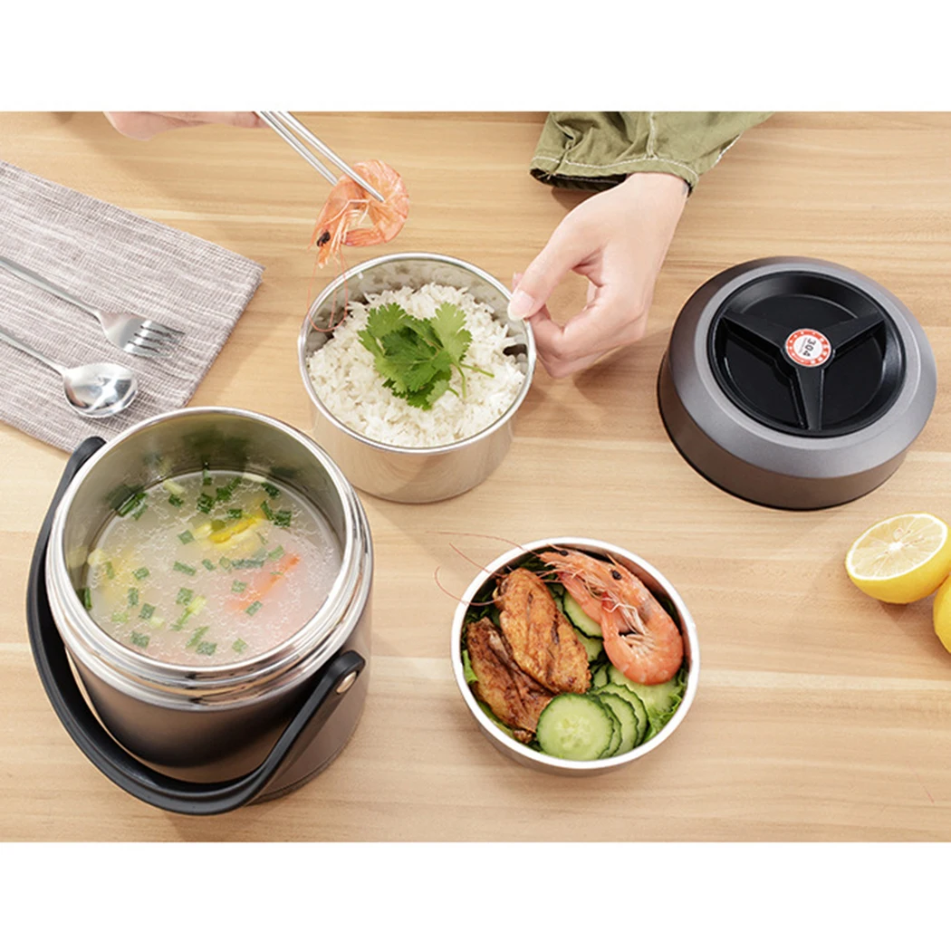 Stainless Steel Vacuum Insulated Lunch Box Large Capacity Portable Durable 1.2L Lunch Box Hot Thermal Food Outdoor Travel
Stainless Steel Vacuum Insulated Lunch Box Large Capacity Portable Durable 1.2L Lunch Box Hot Thermal Food Outdoor Travel