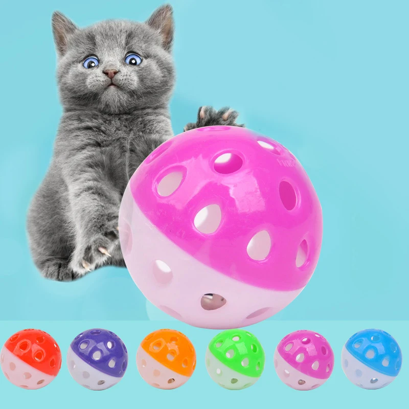 Random Color Round Hollow Plastic Pet Toy Ball Funny Sounding Bell Ball Colorful Cat Chew Toys Pet Supplies
Random Color Round Hollow Plastic Pet Toy Ball Funny Sounding Bell Ball Colorful Cat Chew Toys Pet Supplies