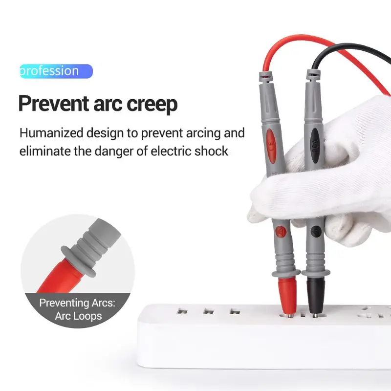 PT1034 Silicone Multimeter Test Lead + Crocodile Test Clip 1000V Flame Retardant Needle Probe
PT1034 Silicone Multimeter Test Lead + Crocodile Test Clip 1000V Flame Retardant Needle Probe
