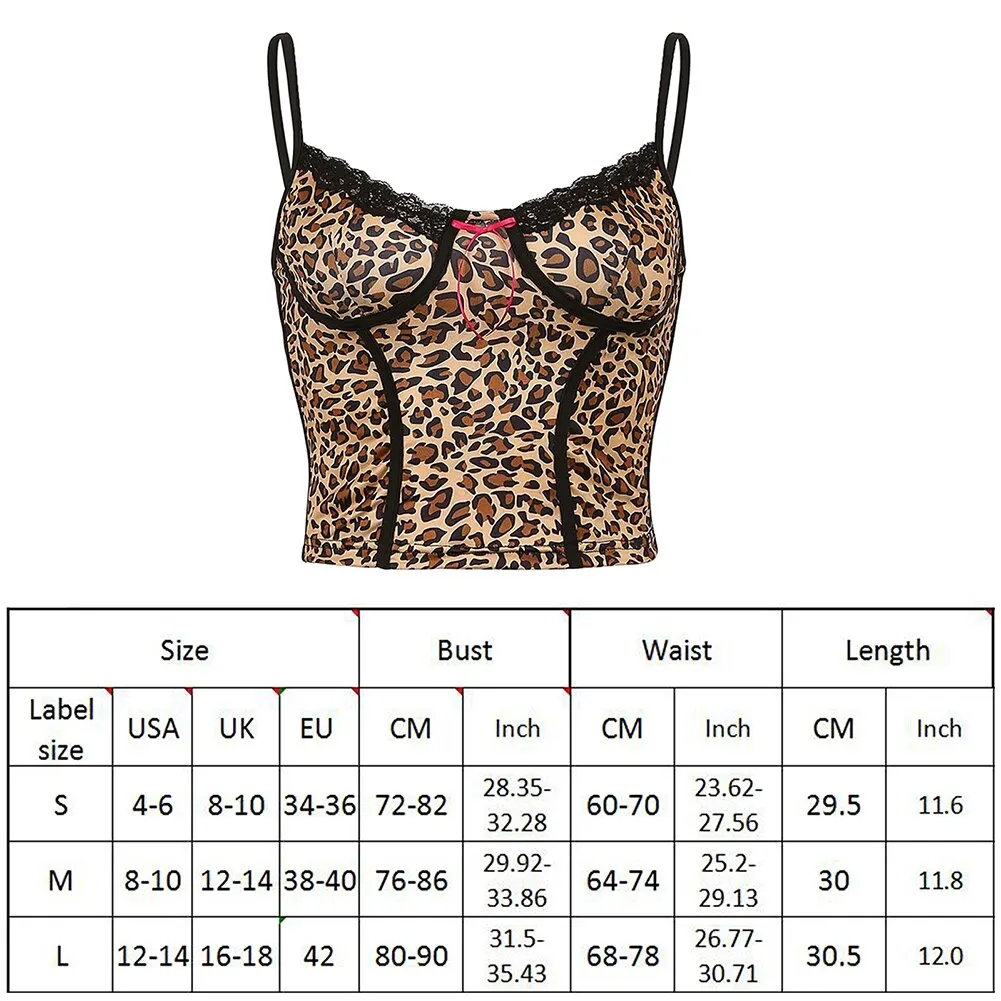 Women Leopard Print Corset Top Y2K Aesthetics Vintage Sexy Top Fashion Vest Backless Lace Patchwork Ladies Summer Leopard Vest
Women Leopard Print Corset Top Y2K Aesthetics Vintage Sexy Top Fashion Vest Backless Lace Patchwork Ladies Summer Leopard Vest