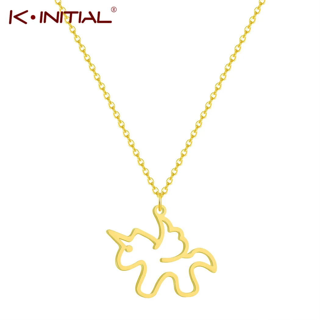 Kinitial Stainless Steel Women's Pendant Necklace Fashion Unicorn Horse Clavicle Necklaces for Girl Kids Sweater Chain Bijoux
Kinitial Stainless Steel Women's Pendant Necklace Fashion Unicorn Horse Clavicle Necklaces for Girl Kids Sweater Chain Bijoux
