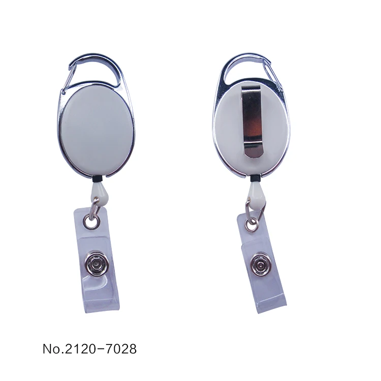2120-7021B Oval Solid Color Carabiner Badge Reel with Belt Clip and Clear Vinyl Strap
2120-7021B Oval Solid Color Carabiner Badge Reel with Belt Clip and Clear Vinyl Strap