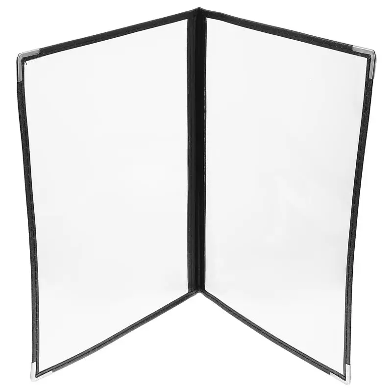 1Pc Transparent Menu Cover PVC Binder Cover Durable Looseleaf Menu Folder
1Pc Transparent Menu Cover PVC Binder Cover Durable Looseleaf Menu Folder