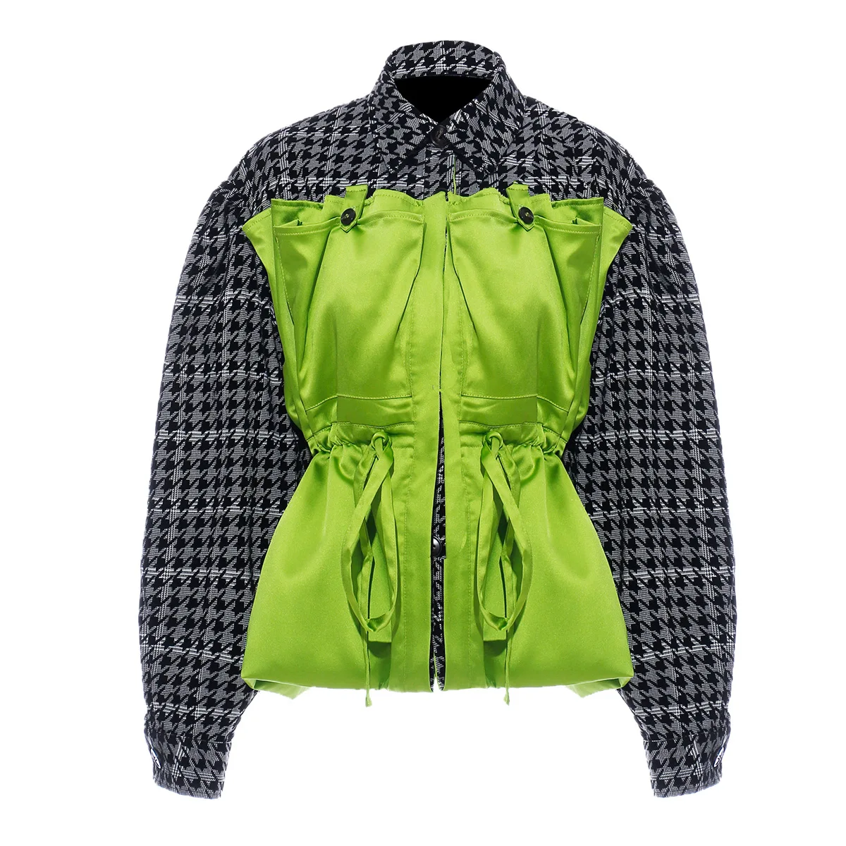 2021 DEAT new spring and spring turn-down collar flare sleeves drawstring zippers high waist jacket female coat 1H20306L
2021 DEAT new spring and spring turn-down collar flare sleeves drawstring zippers high waist jacket female coat 1H20306L