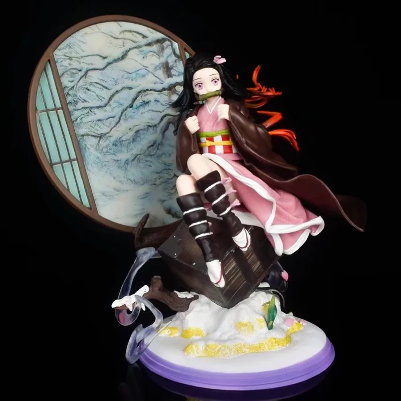 28cm Anime Demon Slayer Kamado Nezuko Action Figure Screen Deluxe Edition Scene Base Sitting Posture PVC Collections Model Toys
28cm Anime Demon Slayer Kamado Nezuko Action Figure Screen Deluxe Edition Scene Base Sitting Posture PVC Collections Model Toys