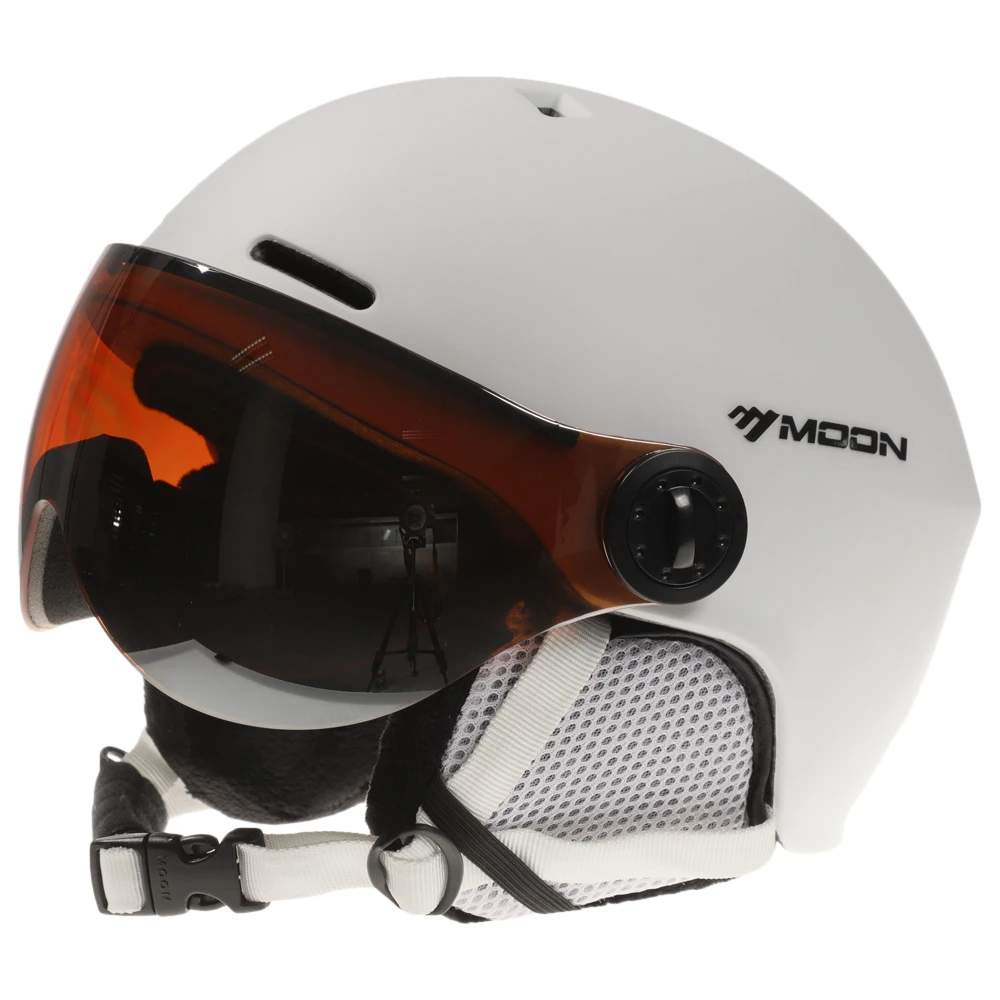 Шлем для сноуборда с защитными очками мужской женский защитный лыжный шлем