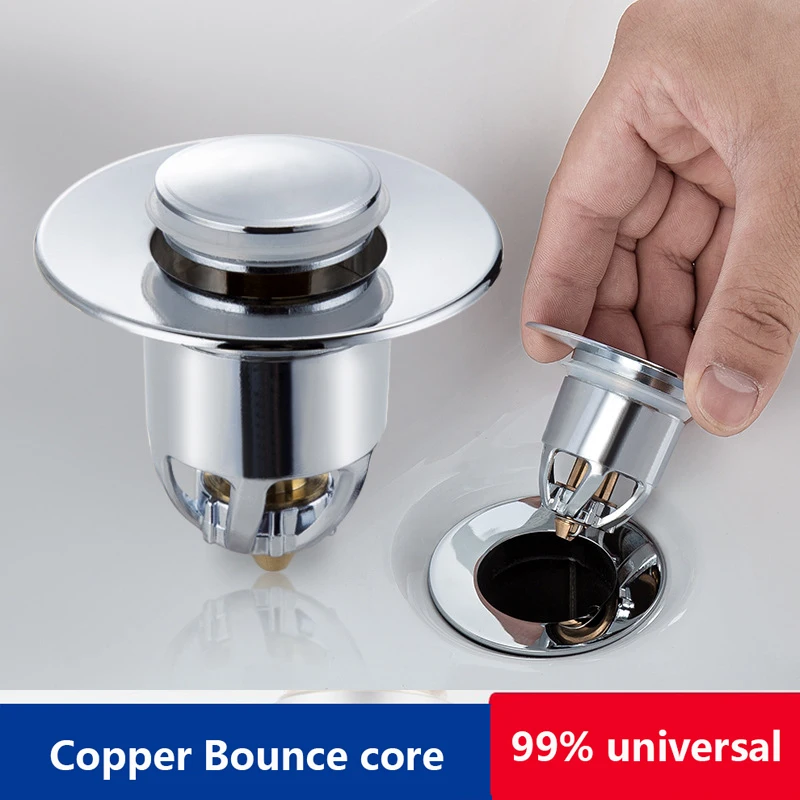 Universal Washbasin Drain Filter Stainless Steel Bounce Sink Core Push-type Converter Bathroom Drainer Pipe Fittings Deodorant
Universal Washbasin Drain Filter Stainless Steel Bounce Sink Core Push-type Converter Bathroom Drainer Pipe Fittings Deodorant
