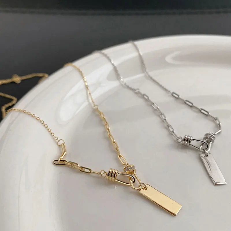 2021 new temperament long sterling silver necklace for female party gifts with simple clavicle chain wholesale
2021 new temperament long sterling silver necklace for female party gifts with simple clavicle chain wholesale