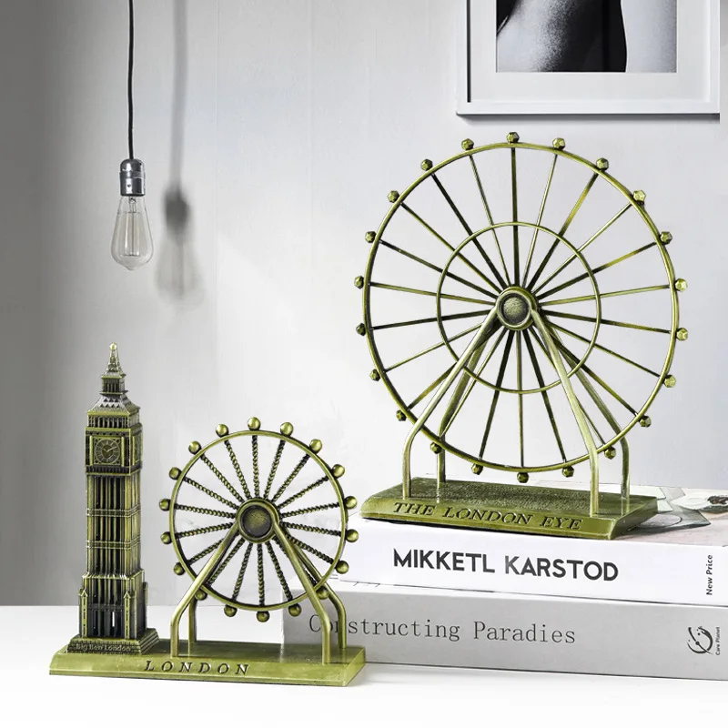 Nordic Style Creative Metal Crafts Retro TV Cabinet Home Accessories Wrought Iron Desktop Decoration Ferris Wheel Ornaments
Nordic Style Creative Metal Crafts Retro TV Cabinet Home Accessories Wrought Iron Desktop Decoration Ferris Wheel Ornaments