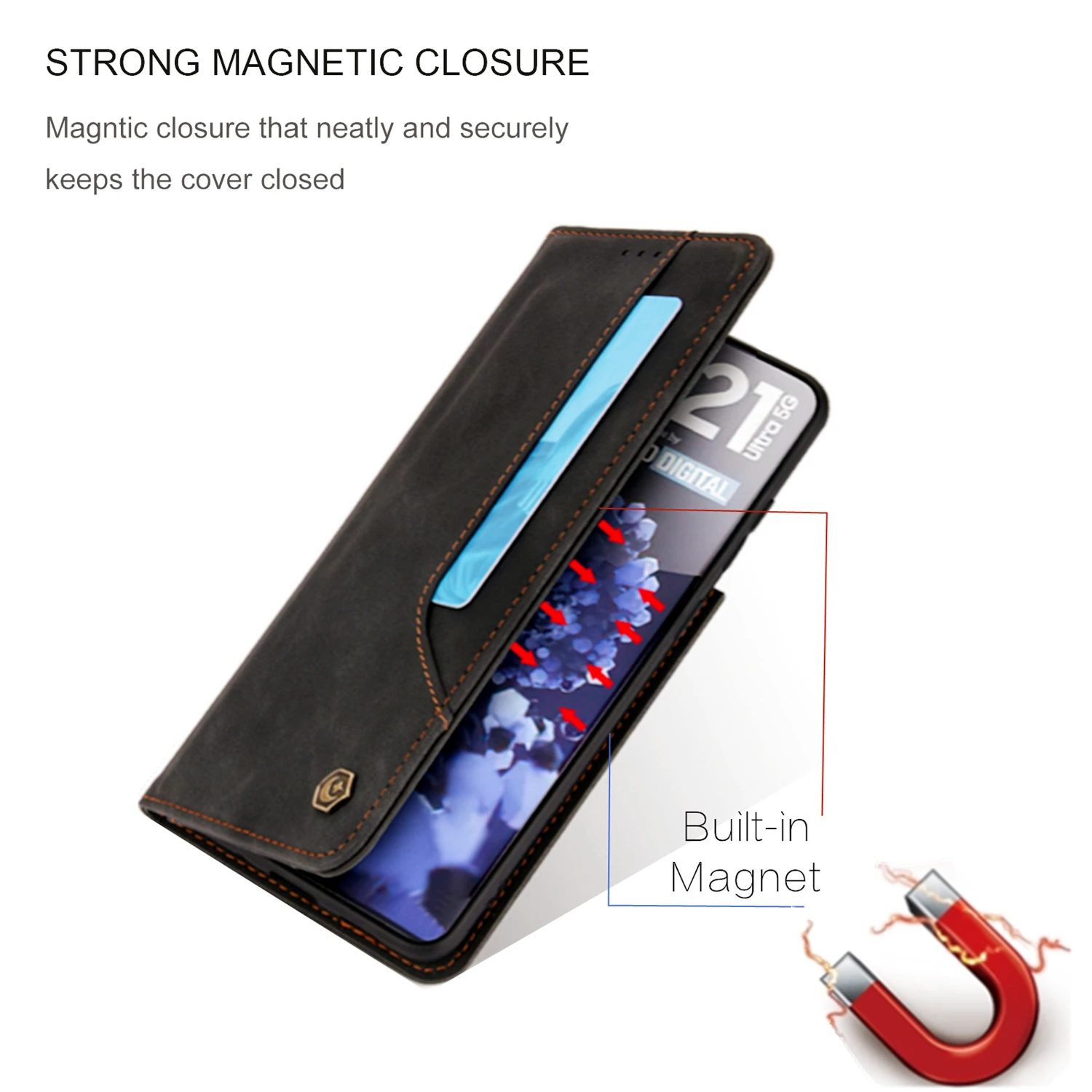 2021 Leather Case For Samsung Galaxy S21 Plus Ultra + Luxury Magnetic Card Stand Wallet Phone Cover for Samsung S 21 Plus Ultra
2021 Leather Case For Samsung Galaxy S21 Plus Ultra + Luxury Magnetic Card Stand Wallet Phone Cover for Samsung S 21 Plus Ultra