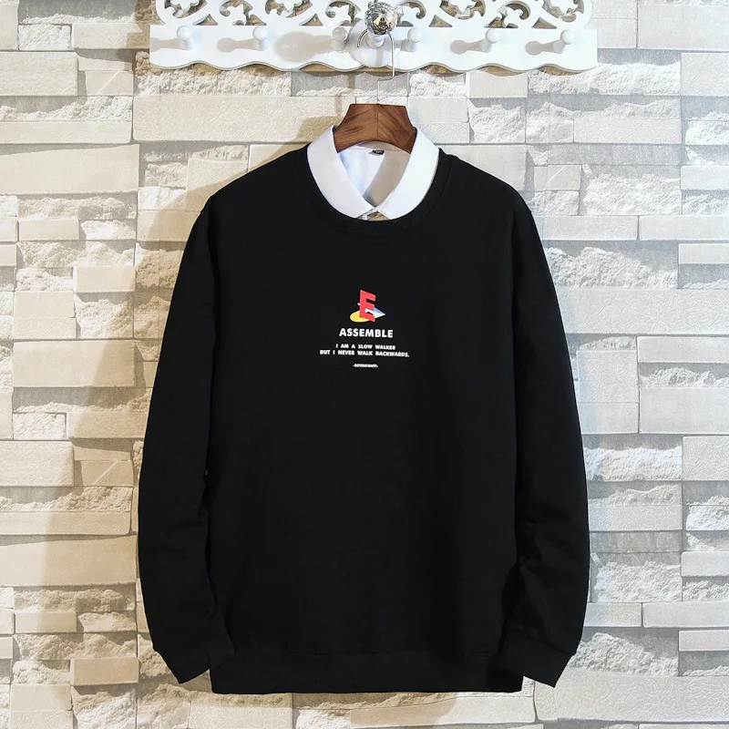 Spring new men's fattening plus size sweater men's fat man loose casual round neck printed long sleeve bottomed shirt men's 
Spring new men's fattening plus size sweater men's fat man loose casual round neck printed long sleeve bottomed shirt men's