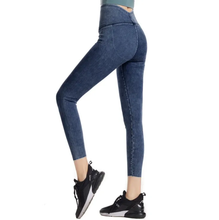 2020 Women High waist Yoga pants tummy control Denim soft fabric sport leggings activewear Workout Leggins female Running Pants
2020 Women High waist Yoga pants tummy control Denim soft fabric sport leggings activewear Workout Leggins female Running Pants