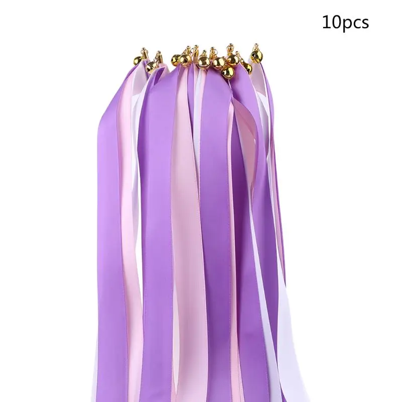 10pcs Twirling Ribbon Wands Colorful Streamers Wedding Party Favor Sticks Bell G32E
10pcs Twirling Ribbon Wands Colorful Streamers Wedding Party Favor Sticks Bell G32E