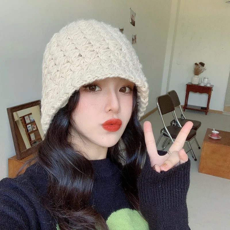 New 2021 Autumn and Winter Wild Ins Japanese Big Head Circumference Knitted Wool Bucket Hat Warm Fisherman Hat
New 2021 Autumn and Winter Wild Ins Japanese Big Head Circumference Knitted Wool Bucket Hat Warm Fisherman Hat