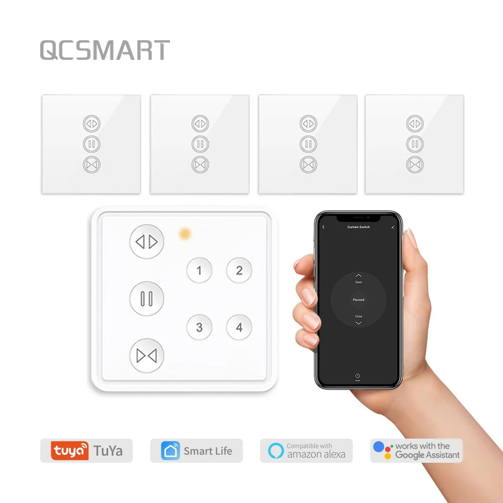 Tuya Smart Life Curtain Switch With 4 Channel Remote Control Windows Blinds Roller Shutter App Timer Google Home Aelxa Echo DIY
Tuya Smart Life Curtain Switch With 4 Channel Remote Control Windows Blinds Roller Shutter App Timer Google Home Aelxa Echo DIY
