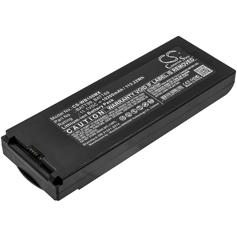 CS 10200mAh/113.22Wh battery for Welch-Allyn Connex 6000 Vital Signs Monito,Connex VSM 6500, Connex VSM 6700
CS 10200mAh/113.22Wh battery for Welch-Allyn Connex 6000 Vital Signs Monito,Connex VSM 6500, Connex VSM 6700