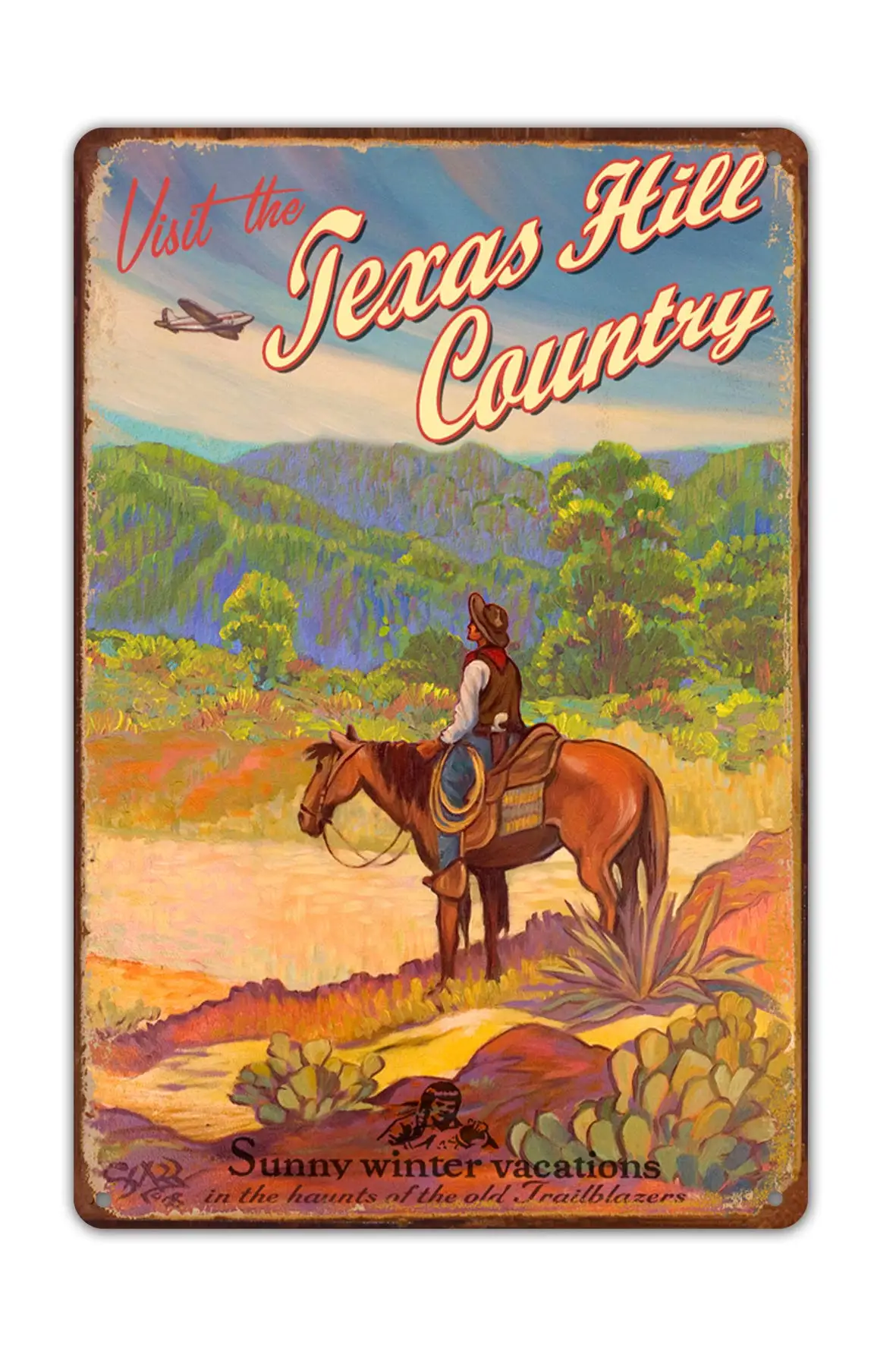 Wall Decor Metal Signs Personalized Texas Hill Country Sign, Rick Sharp Art, Vintage Old Southwest Wildeness, Retro
Wall Decor Metal Signs Personalized Texas Hill Country Sign, Rick Sharp Art, Vintage Old Southwest Wildeness, Retro
