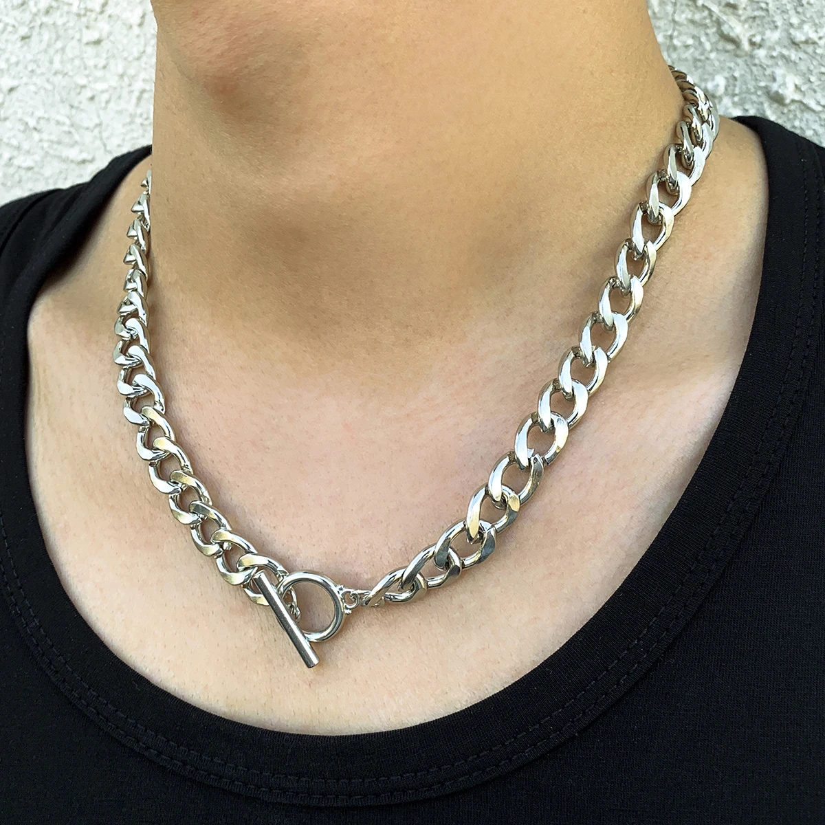 Hip Hop Kpop Minimalism Iron Silver Color Chain Necklace For Men Women Punk Charm Accessories Geometric Pendant Lariat Jewelry
Hip Hop Kpop Minimalism Iron Silver Color Chain Necklace For Men Women Punk Charm Accessories Geometric Pendant Lariat Jewelry