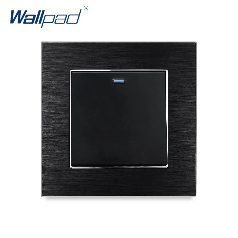 New Arrival 1 Gang 1 Way Wallpad Luxury Wall Light Switch Satin Metal Panel Push Button Switches Interrupteur
New Arrival 1 Gang 1 Way Wallpad Luxury Wall Light Switch Satin Metal Panel Push Button Switches Interrupteur