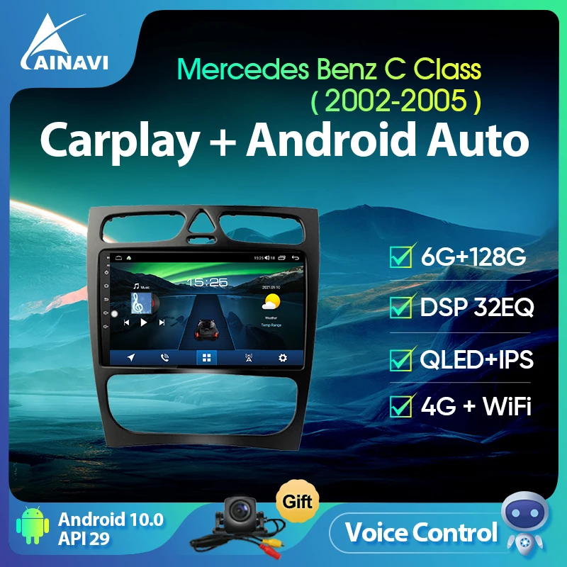 Ainavi автомобильный радиоприемник Android10 экран ForMercedes Benz E класс 2002-2005 авто стерео Мультимедийный Плеер навигация Carplay NO 2din
Ainavi автомобильный радиоприемник Android10 экран ForMercedes Benz E класс 2002-2005 авто стерео Мультимедийный Плеер навигация Carplay NO 2din
