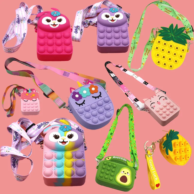 Fashion Fidget Toys Popit Press Christmas Unicorn Bag Rodent Control Pioneer Wallet Bag Coin Purse Diagonal Girls Silicone Bag
Fashion Fidget Toys Popit Press Christmas Unicorn Bag Rodent Control Pioneer Wallet Bag Coin Purse Diagonal Girls Silicone Bag