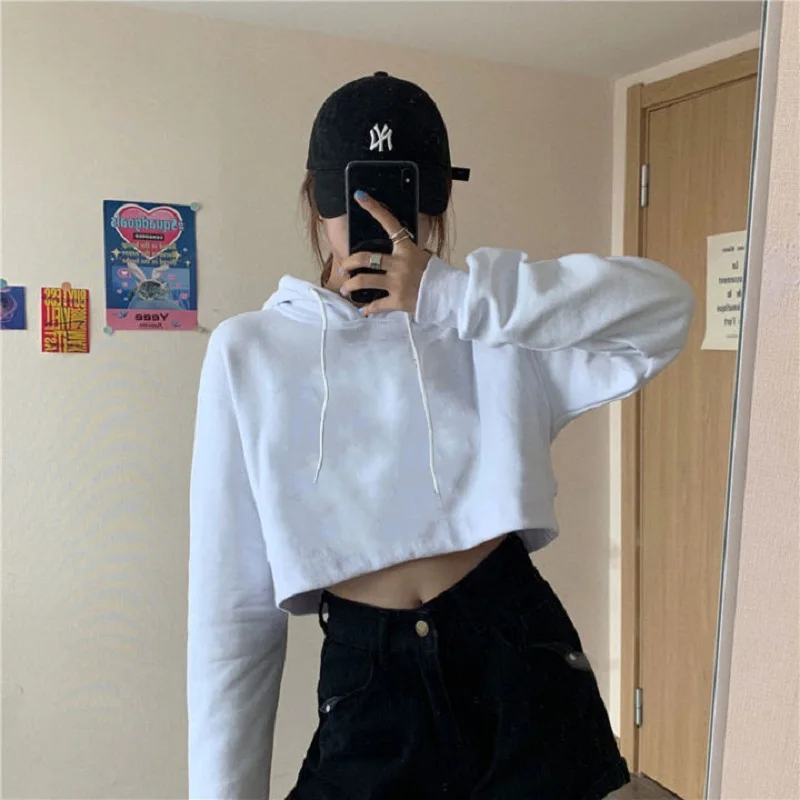 Harajuku Punk Women's Long Sleeve 90s Vintage Short Pullovers Hoodies Winter Clothes Sweatshirt Gothic Oversized Y2k Streetwear
Harajuku Punk Women's Long Sleeve 90s Vintage Short Pullovers Hoodies Winter Clothes Sweatshirt Gothic Oversized Y2k Streetwear