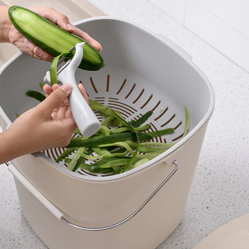 Trash Can With Drainable Basket Dry And Wet Waste Bin With Lid Kitchen Supplies
Trash Can With Drainable Basket Dry And Wet Waste Bin With Lid Kitchen Supplies