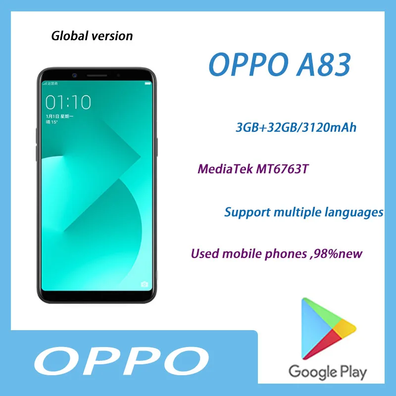 Для смартфона oppo A83 3 32G Global прошивка Full Netcom Google Store многоязычный Android 7,1 MediaTek MT6763T
Для смартфона oppo A83 3 32G Global прошивка Full Netcom Google Store многоязычный Android 7,1 MediaTek MT6763T