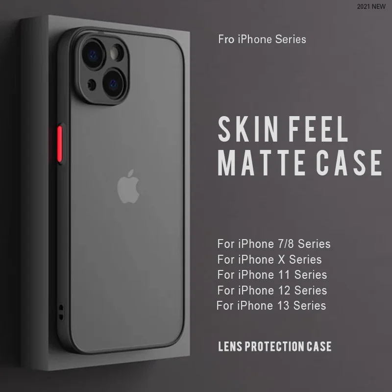 Shockproof Armor Clear Matte Phone Case For iPhone 13 12 11 Pro Max Mini X Xs XR 7 8 Plus SE 2 Luxury Silicone Bumper Hard Cover
Shockproof Armor Clear Matte Phone Case For iPhone 13 12 11 Pro Max Mini X Xs XR 7 8 Plus SE 2 Luxury Silicone Bumper Hard Cover