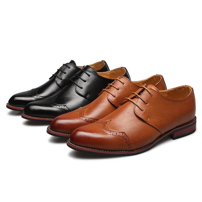 New Arrivals Pointed Toe Pu Leather Lace-up Men Casual Shoes Fashion Low Heel Brouge Shoes Zapatos De Hombre KA491
New Arrivals Pointed Toe Pu Leather Lace-up Men Casual Shoes Fashion Low Heel Brouge Shoes Zapatos De Hombre KA491