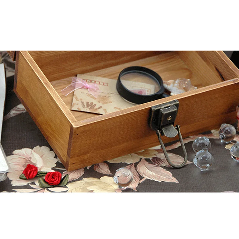Wooden Keepsake Box Decorative Wooden Crafts Box with Lock and Key for Jewelry Gift Storage F2
Wooden Keepsake Box Decorative Wooden Crafts Box with Lock and Key for Jewelry Gift Storage F2