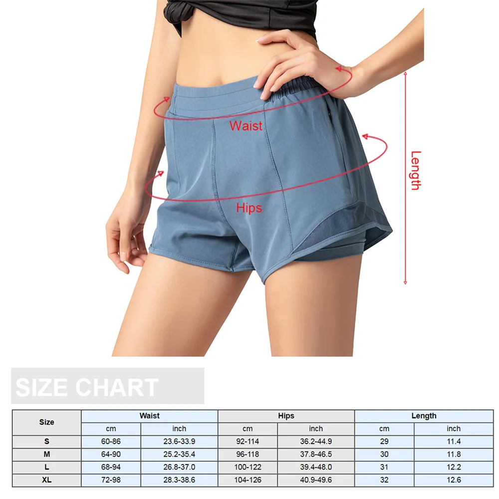 Women 2 in 1 Gym Shorts Quick Dry with Zipper Pockets Splicing High Waist Fitness Gym Workout Compression Shorts
Women 2 in 1 Gym Shorts Quick Dry with Zipper Pockets Splicing High Waist Fitness Gym Workout Compression Shorts