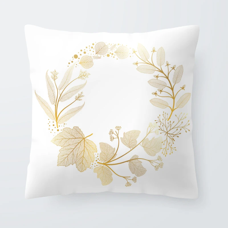 Golden Flowers Leaves Pillow Case 45*45 Polyester Home Throw Pillows Soft Decorative Pillow Cover For Sofa Chair Pillowcase
Golden Flowers Leaves Pillow Case 45*45 Polyester Home Throw Pillows Soft Decorative Pillow Cover For Sofa Chair Pillowcase