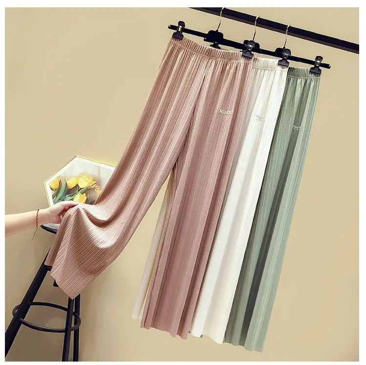 2021 Wide-leg Women's Pants High Waist Full-lenth Loose White Black Pants High Quality Casual Long Pants Women Trousers
2021 Wide-leg Women's Pants High Waist Full-lenth Loose White Black Pants High Quality Casual Long Pants Women Trousers