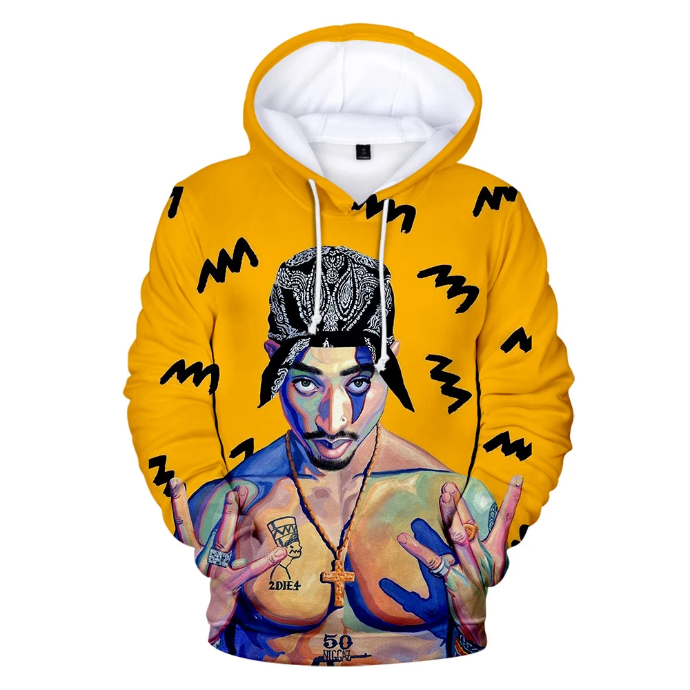 Известный бренд Persoonlijkheid Rap 2Pac толстовки Heren Толстовка Mannen/Vrouwen Harajuku Hoge Kwaliteit худи