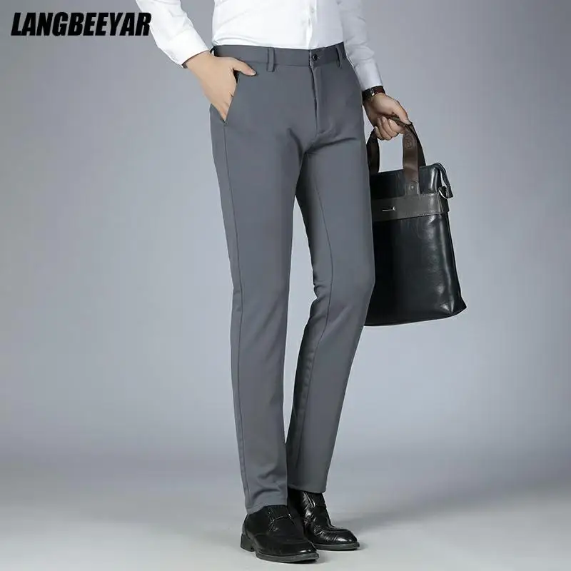 Non-ironing Wrinkle Free Top Quality New Brand Casual Elastic Long Men Pants Business Straight Trousers Fashion Men's Clothing
Non-ironing Wrinkle Free Top Quality New Brand Casual Elastic Long Men Pants Business Straight Trousers Fashion Men's Clothing