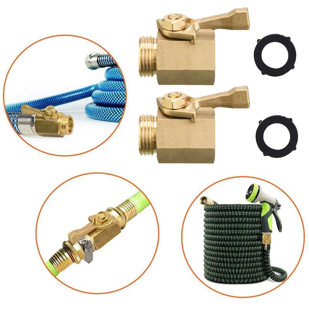 2PCS Hose Shut Off Valve Garden No Leakage RustProof Heavy Duty Brass 3/4Inch Hexagonal Single-Way Ball Valve Watering Equipment
2PCS Hose Shut Off Valve Garden No Leakage RustProof Heavy Duty Brass 3/4Inch Hexagonal Single-Way Ball Valve Watering Equipment