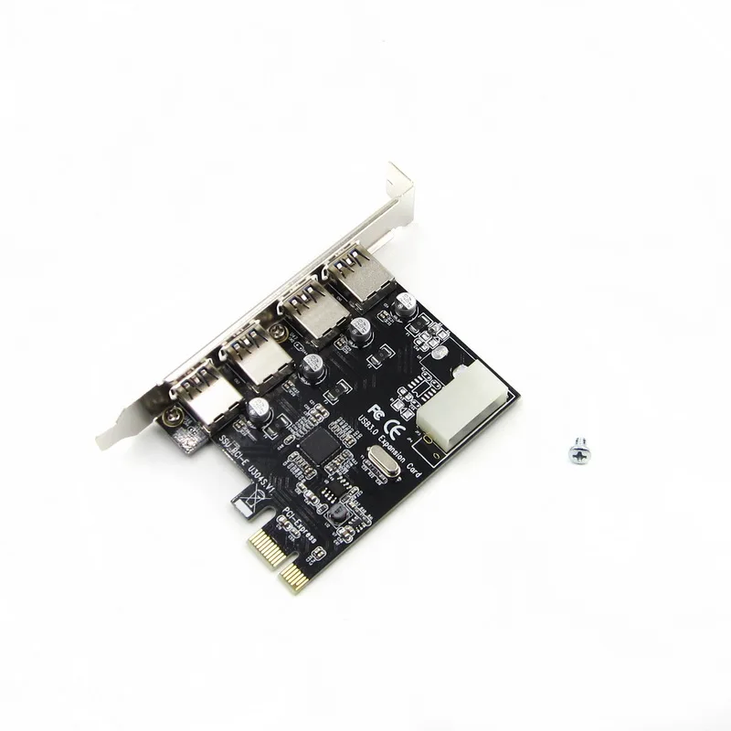 NEW USB3.0 Expansion Card 4 Ports PCI-E to USB3.0 Computer Expansion Card 4Pin Connector HUB for Desktop Computer PC
NEW USB3.0 Expansion Card 4 Ports PCI-E to USB3.0 Computer Expansion Card 4Pin Connector HUB for Desktop Computer PC