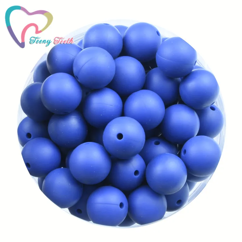 Teeny Teeth 10 PCS Sapphire Blue Silicone Teething Beads Round 9-15 MM Nursing Pacifier Chain Clips Round Ball Beads Soft 
Teeny Teeth 10 PCS Sapphire Blue Silicone Teething Beads Round 9-15 MM Nursing Pacifier Chain Clips Round Ball Beads Soft