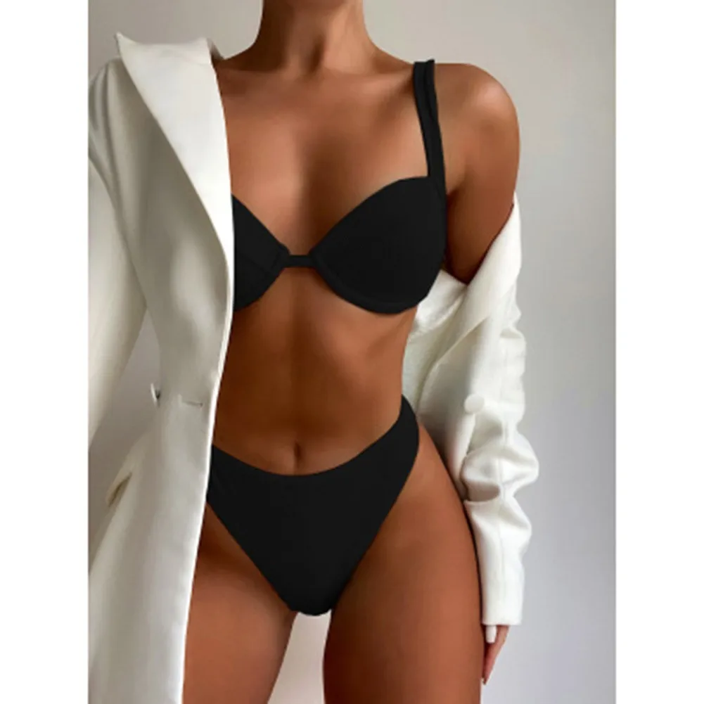 Bikini 2021 Solid Swimsuit Women Swimsuit Push Up Hight Waist Halter Bikini Set 2 Piece Beachwea Summer Bathing Suit Swim Wear
Bikini 2021 Solid Swimsuit Women Swimsuit Push Up Hight Waist Halter Bikini Set 2 Piece Beachwea Summer Bathing Suit Swim Wear