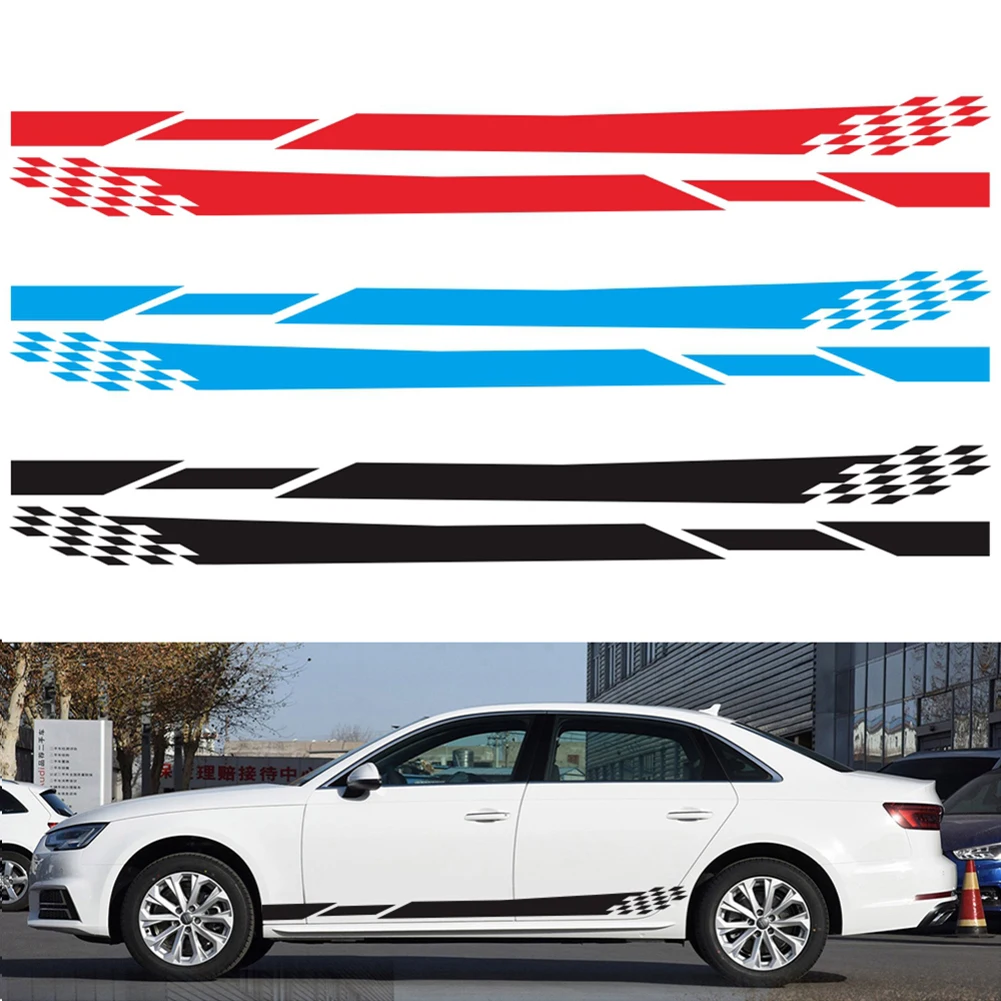 2pcs Universal Car Sticker Side Door Decals Sport Side Skirt Sticker PVC Vinyl Graphics Waterproof Auto Styling Accessories
2pcs Universal Car Sticker Side Door Decals Sport Side Skirt Sticker PVC Vinyl Graphics Waterproof Auto Styling Accessories